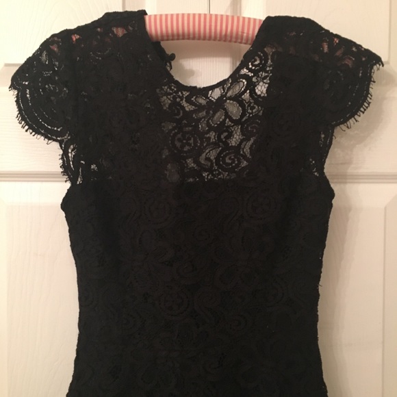 EUC gorgeous black lace dress A line dress - Picture 2 of 8